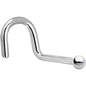 Platinum 1.5mm Ball Nose Ring