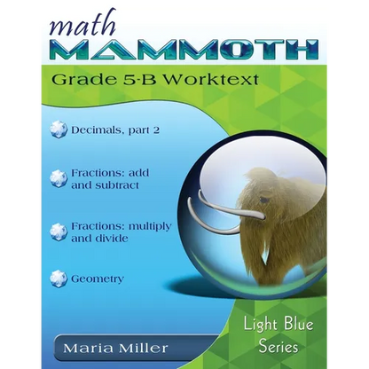 Math Mammoth Grade 5-B Worktext - Paperback