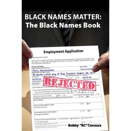 Black Names Matter: The Black Names Book - Paperback