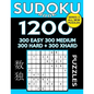 Sudoku Book 1,200 Puzzles, 300 Easy, 300 Medium, 300 Hard and 300 Extra Hard: Sudoku Puzzle Book With Four Levels of Difficulty To Improve Your Game - Paperback