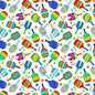 White Pickleball Paddle Fitness Fanatic 44"/45" Fabric Per Yard