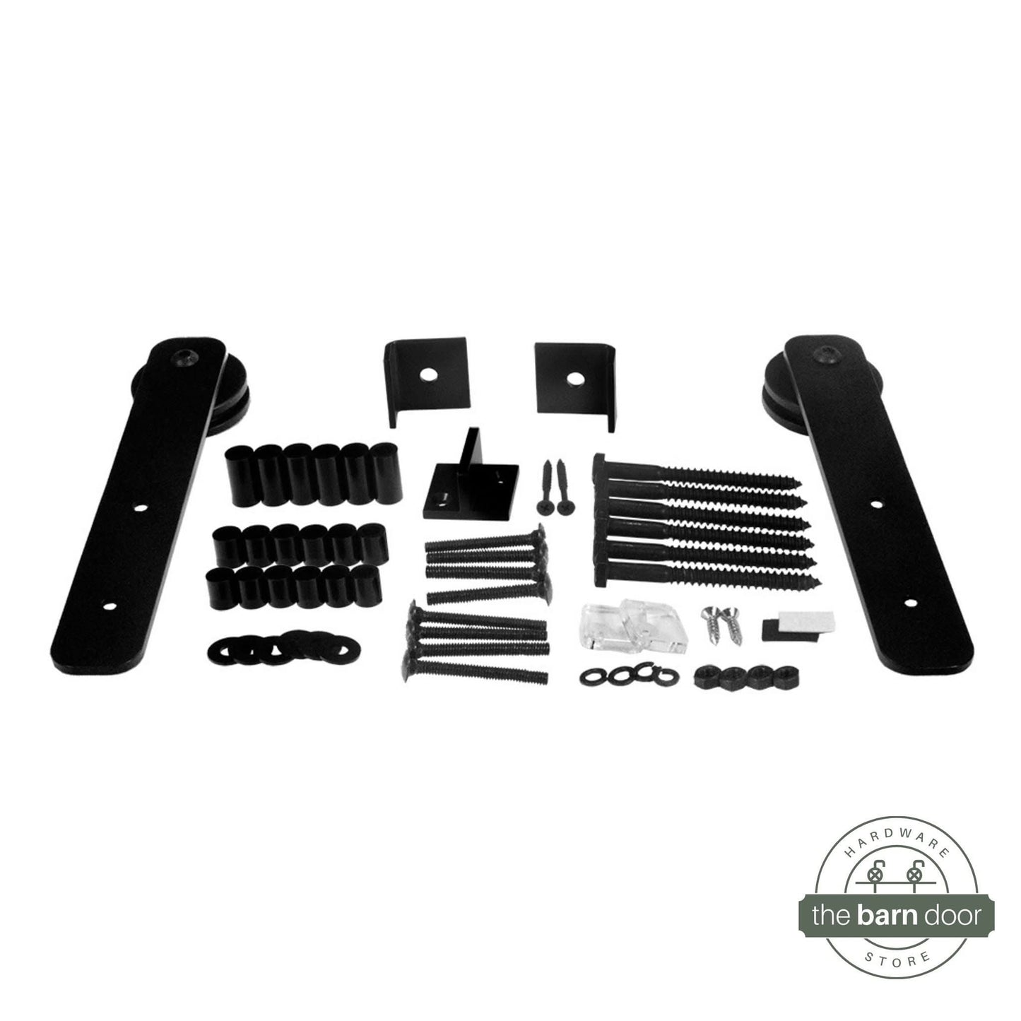 Double Track Bypass Barn Door Hardware Kit