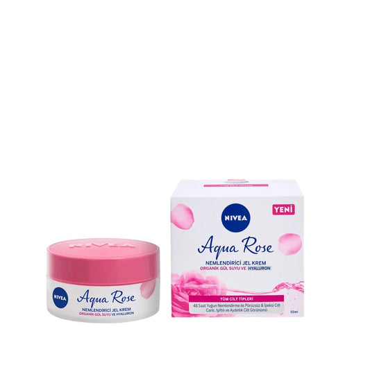 Nivea Nivea Aqua Rose Moisturizing Gel Cream - Hydrating Skincare with Rose Extracts, 50 ml