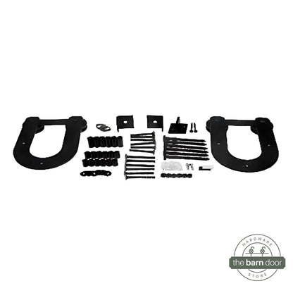 Rustic Horseshoe Barn Door Hardware Kit