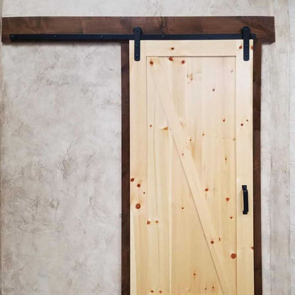 Modern Straight Strap Barn Door Hardware Kit