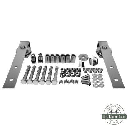 Stainless Steel Glass Barn Door Hardware