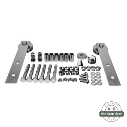 Soft Corner Strap Stainless Steel Barn Door Hardware Kit