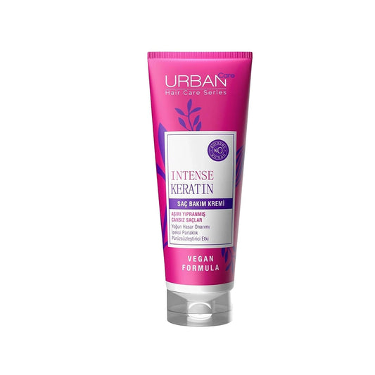 URBAN Care Keratin Hair Cream for Damaged Hair Repair - Intense Keratin Treatment, 8.45 fl oz