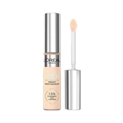 L'Oreal Paris True Match Radiant Serum Concealer - Lightweight Hyaluronic Acid Concealer for Dark Circles & Blemishes