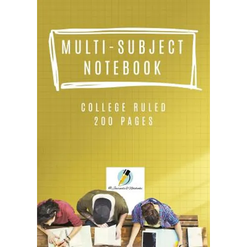 Multi-Subject Notebook College Ruled 200 Pages - Paperback
