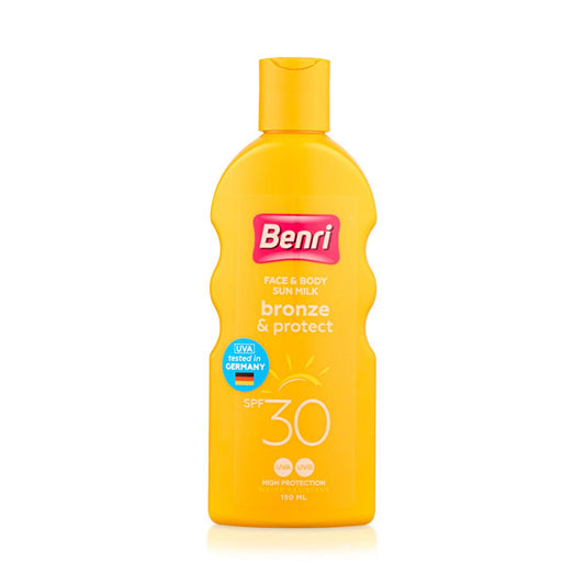Benri Bronzluk Sunscreen Lotion SPF 30 - Water-Resistant & Sensitive Skin Friendly