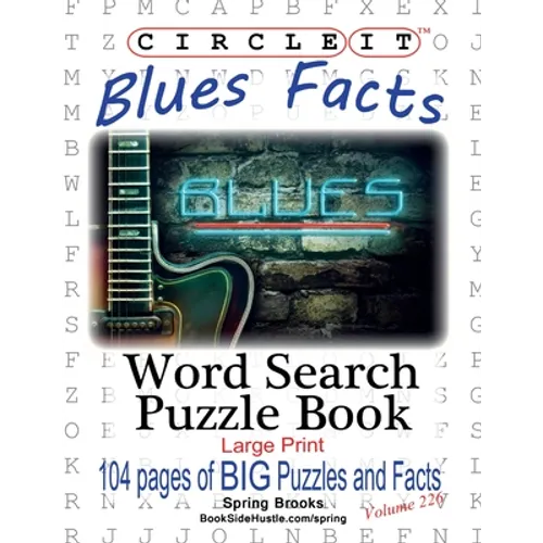 Circle It, Blues Facts, Word Search, Puzzle Book - Paperback