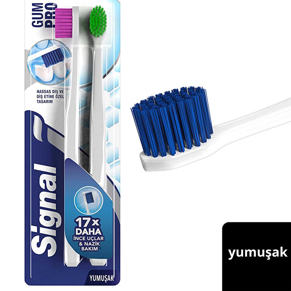 Signal Soft Bristle Manual Toothbrush - Gentle Oral Care, Ergonomic Design for Effective Teeth Cleaning