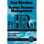 New Directions in Human Resource Management - Paperback