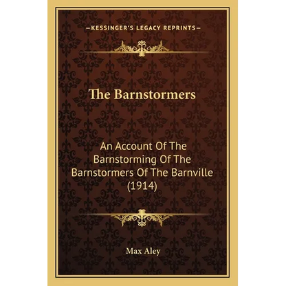 The Barnstormers: An Account Of The Barnstorming Of The Barnstormers Of The Barnville (1914) - Paperback