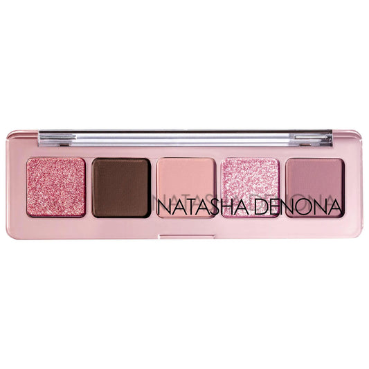 Natasha Denona Mini Rose Eyeshadow Palette - 5 Shade Compact Makeup for Natural to Glamorous Looks, Cruelty-Free, Gluten-Free