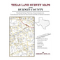 Texas Land Survey Maps for Burnet County - Paperback