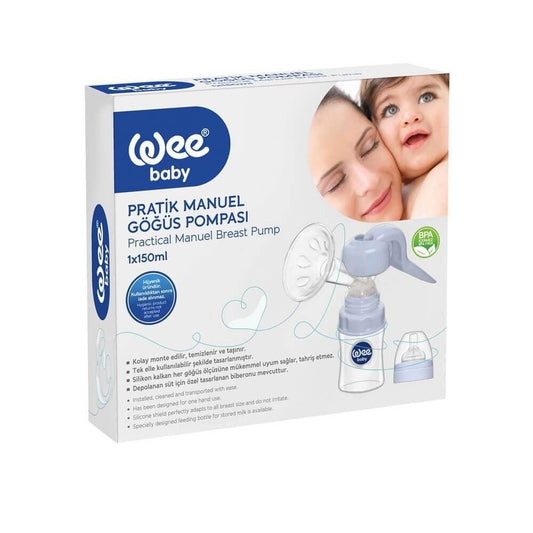 Wee Baby Manual Breast Pump - BPA-Free, Easy-to-Use Breastfeeding Accessory for Nursing Mothers