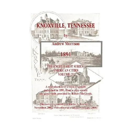 Knoxville, Tennessee - 1891 - Morrison - Paperback