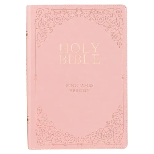 KJV Bible Giant Print Full Size Pink - Leather
