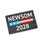 Newsom 2028 - Custom Printed - Made Using a LEGO® Tile