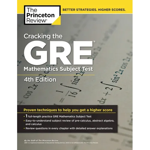 Cracking the GRE Mathematics Subject Test - Paperback