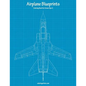 Airplane Blueprints Coloring Book for Grown-Ups 2 - Paperback
