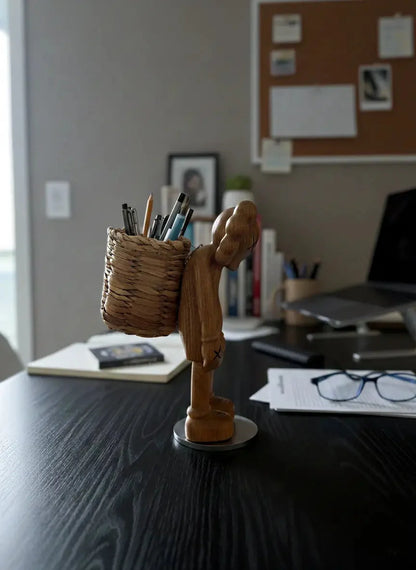 8" Pen Holder Figure Desk Organizer