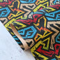 Geometric Grunge Cork 1/2yd