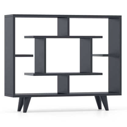 Geometric Bookcase with Anti-Tipping Kit and Storage Shelving Unit