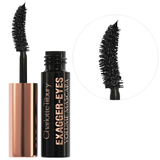 Mini Exagger-eyes Volumizing Mascara - 28Hr Long-Wearing, Smudge-Proof, Curling Formula