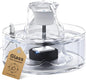 Glass Cat Water Fountain 2.7L Ultra Quiet BPA Free Auto Pet Fountain