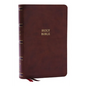 Nkjv, Single-Column Reference Bible, Verse-By-Verse, Brown Leathersoft, Red Letter, Comfort Print - Imitation Leather