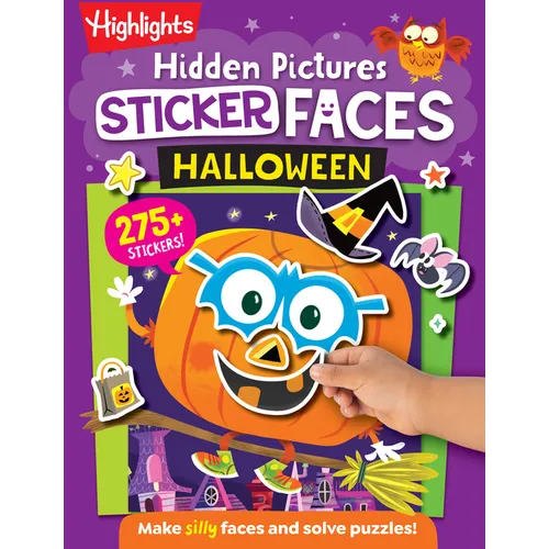 Hidden Pictures Sticker Faces: Halloween: Halloween Crafts Activity Book with Pumpkin Faces and Over 200 Silly Make-A-Face Stickers, Halloween Gift fo - Paperback