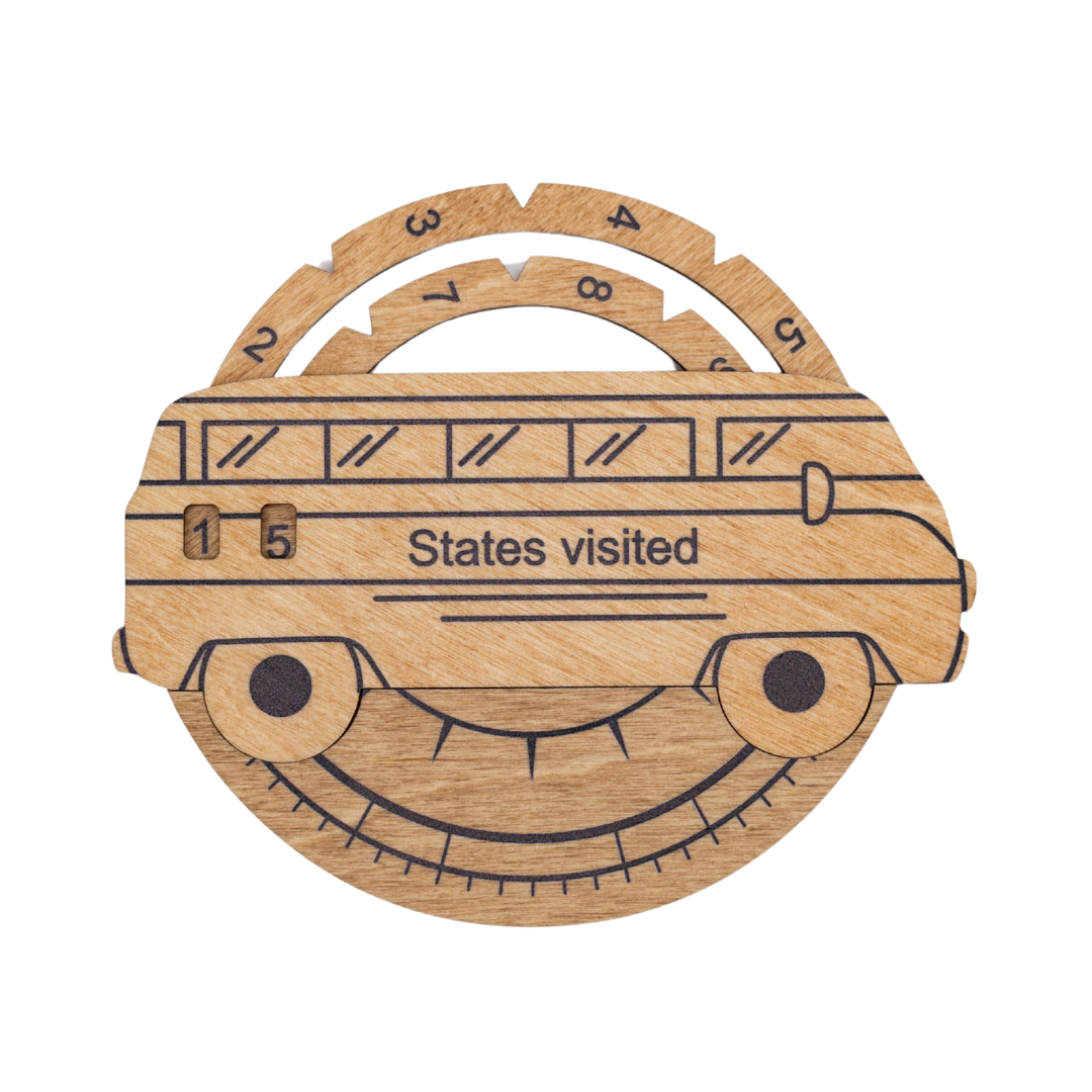Travel Tracker 3D Wooden USA Map