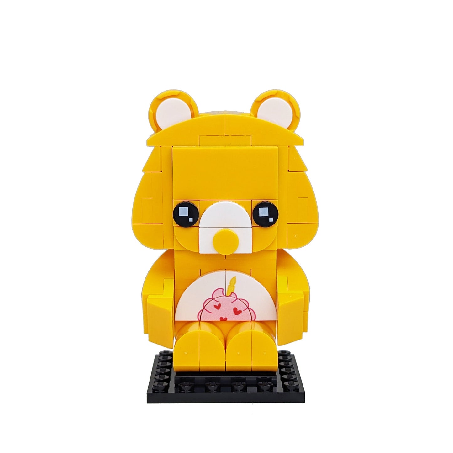 Golden Friendship Bear Brick Building Set - Custom Printed Set - Made Using LEGO® Parts