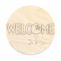 Unfinished Wood Golf Welcome Door Sign Kit | Wood Craft Cutouts | 1/4" Thick |