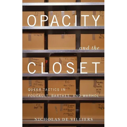 Opacity and the Closet: Queer Tactics in Foucault, Barthes, and Warhol - Paperback