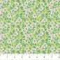 Green Blossoms Pocket Posies Cotton 44"/45" Fabric Per Yard
