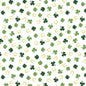 Green Gold Lucky Shamrock Cotton 43"/44" Fabric Per Yard