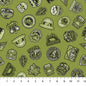Green Monochromatic Patches Camping Therapy Cotton 44"/45" Fabric Per Yard