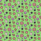 Green Patch Perfect Music Cotton 43"/44" Fabric Per Yard