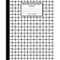 Quad Rule 5x5 Graph Paper Notebook. 8 X 10. 120 Pages. Geometric Shapes Cover: White Black Mesh Squares Dots Pattern Cover. Square Grid Paper, Graph R - Paperback