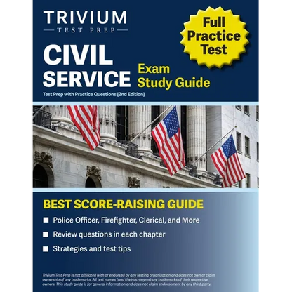 Civil Service Exam Study Guide: Test Prep with Practice Questions (Police Officer, Firefighter, Clerical, and More) [2nd Edition] - Paperback