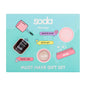 Soda On the Go Makeup Gift Set - Beauty Products for Young Adults, Lip and Cheek Tint, Glitter Gel, Lip Peeling, Cosmetic Starter Kit