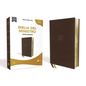 Rvr60, Biblia del Ministro, Letra Gigante, Leathersoft, Café, Palabras de Jesús En Rojo, Comfort Print - Leather