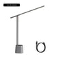 LED Eye-Protection Desk Lamp, Dimmable Foldable Rechargeable Touch Table Lamp with Adaptive Brightness for Office & Bedside Reading