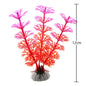 Artificial Aquarium Plants – Plastic Underwater Green Shrubs with Resin Base, Fish Tank Decoration