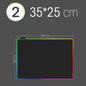 RGB LED Gaming Mouse Pad — Waterproof Large Desk Mat, Non-Slip Rubber, Multiple Sizes (70 x 30–90 x 40 cm / 27.6 x 11.8–35.4 x 15.7 in)