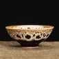 1-Pc Temmoku Glaze Jian Zhan Porcelain Kung Fu Tea Cup - Handmade Ceramic Teacup for Oolong & Pu'er